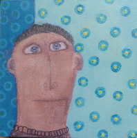 10 x10 cm, Acryl, Wachs